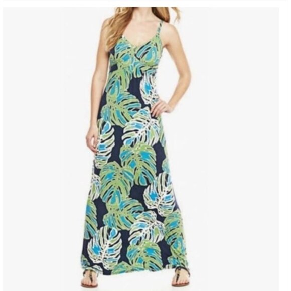 Tommy Bahama Tropical Jungle Maxi Dress Women's Size Large New without Tags Neve - Picture 1 of 13